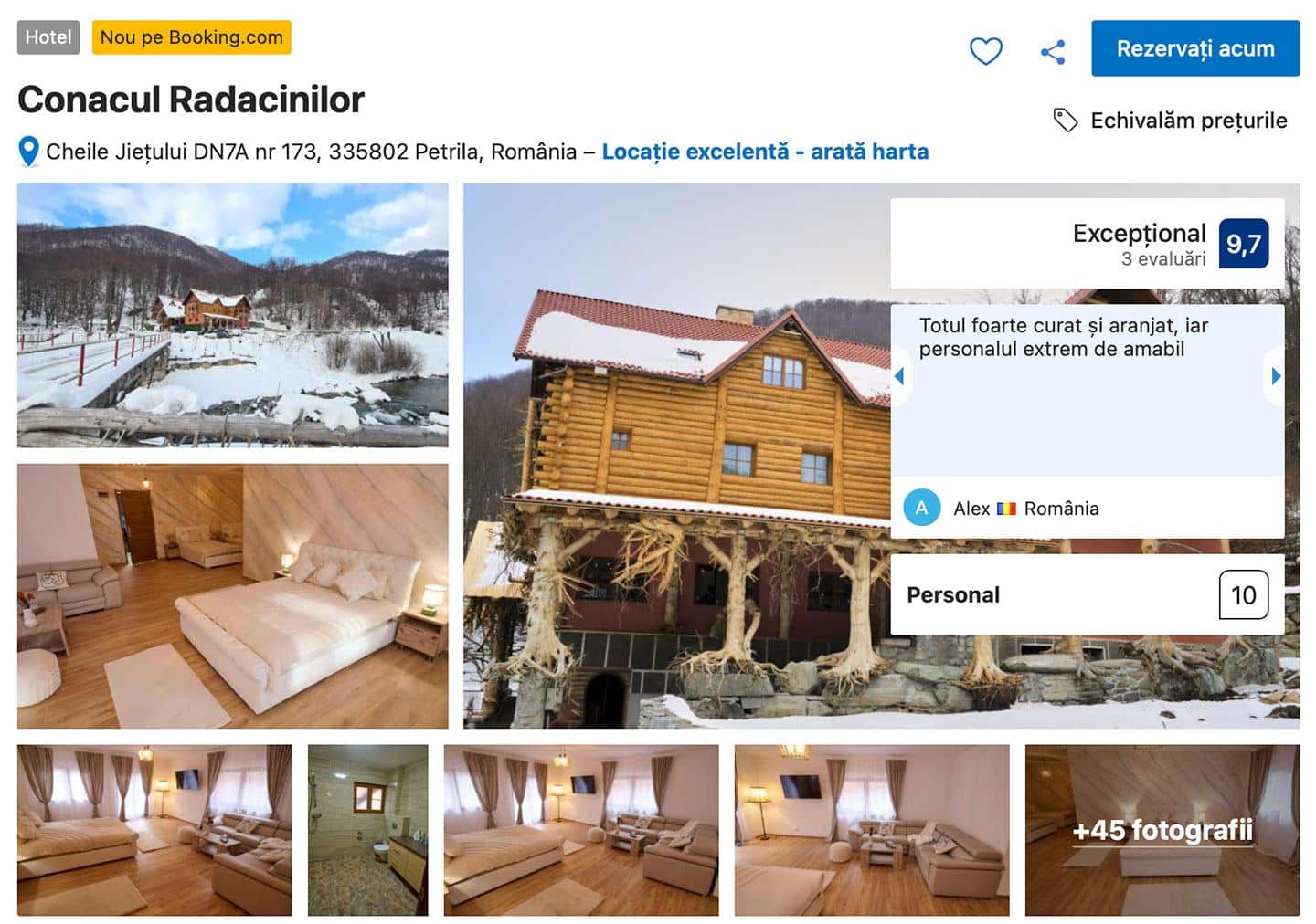 cazare transalpina conacul radacinilor pe booking.com